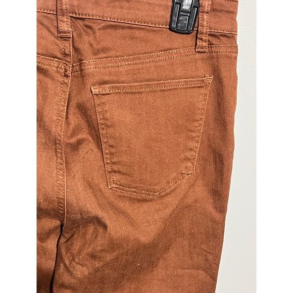 NWT Talbots Slim Ankle Jean Brown Size 4 Cotton Mix Soft Comfortable - Picture 3 of 8